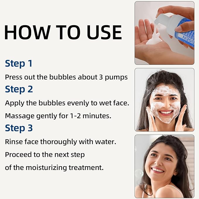 Face Wash for Acne and Oily Skin, Oil Control Foaming Cleanser, Fragrance Free, 5 oz (1, blue)