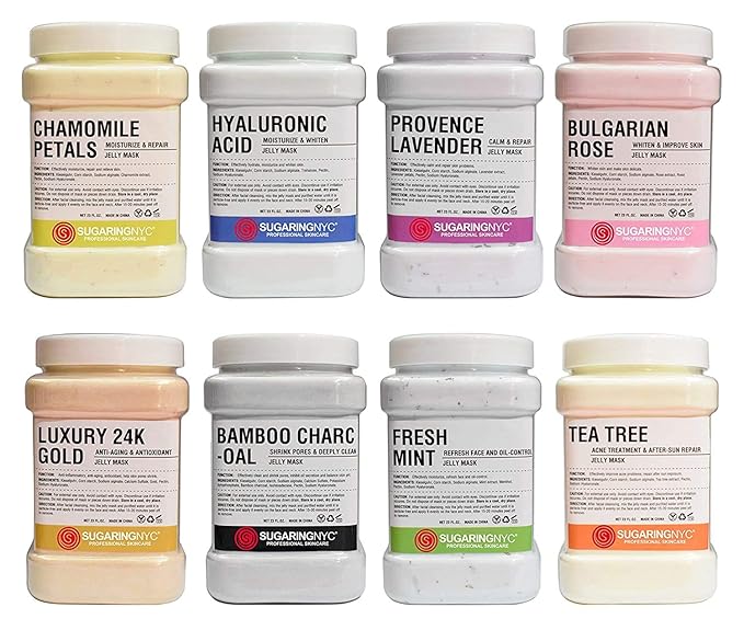 Sugaring NYC Chamomile Vajacial Jelly Mask Peel-Off Bikini, Underarms Area Peel Mask - Chamomile - Professional Size 23oz
