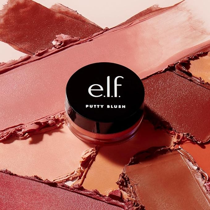 e.l.f. Putty Blush, Creamy & Ultra Pigmented Formula, Infused with Argan Oil & Vitamin E, Turks and Caicos, 0.35 Oz (10g)