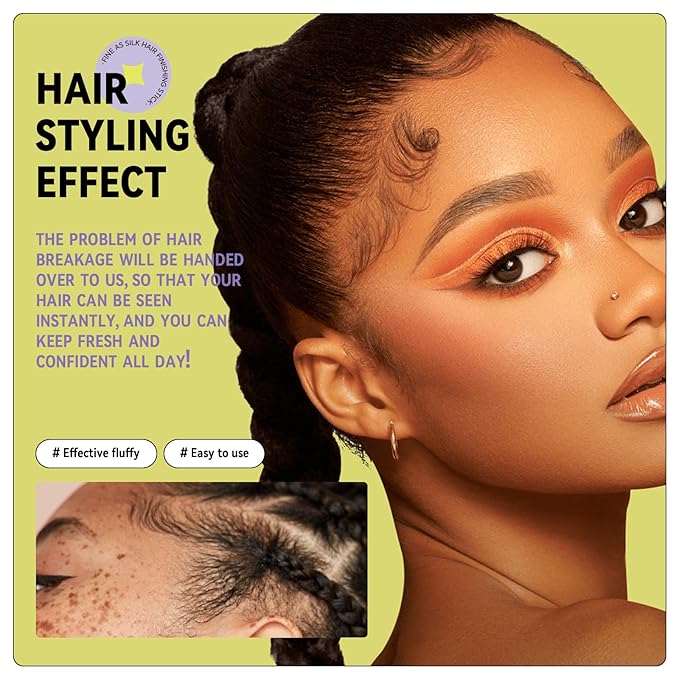 BestLand Double-Head Hair Serum Wand for Frizz and Flyaways – Non-Greasy Flyaway Tamer with Hair Mascara Brush & Comb Tip, Styling Gel Wax Stick, Travel Size, Ideal Gifts for Women Girls