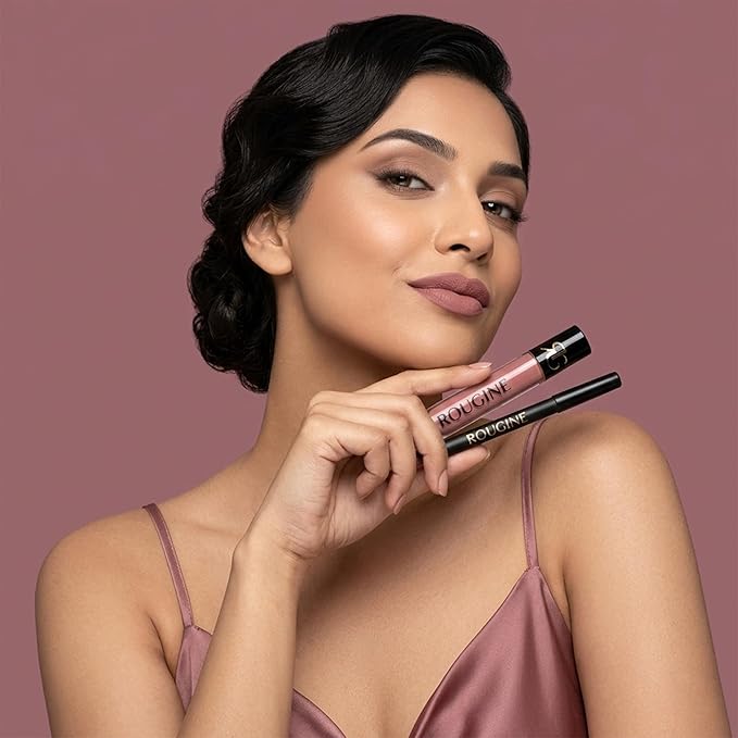 Lip Gloss and Lip Liner Set for Women – Daddy’s Girl Gloss Finish – Smooth Shine Lip Gloss, Soft Glide Lip Liner Pencil – Hydrating Makeup Lip Moisturizer Combo – Vitamin E & Shea Butter