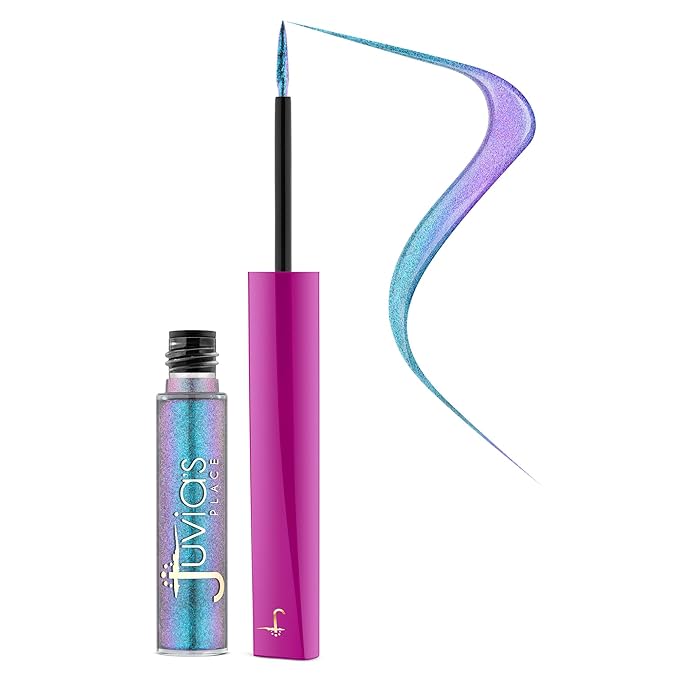 Juvia's Place Afrogalactic Glitter Liner Metaverse - Glitter Liquid, Waterproof, Multi-Dimensional Gel, Metallic Liquid, Holographic, and Iridescent Liner