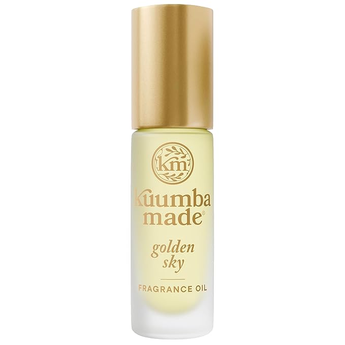 Kuumba Made Golden Sky Fragrance Oil, Long-Lasting Scented Oil Perfume Roller, Vegan, Alcohol-Free, 0.15 Fl Oz