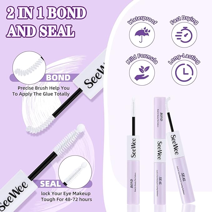 Brown Lash Clusters Kit 10-18mm D Curl Dark Brown Lash Clusters 120pcs DIY Wispy Cluster Eyelash Extensions Individual Natural Lashes False Eyelash Kit with Bond & Seal Remover Tweezers(S3 Lash Kit)