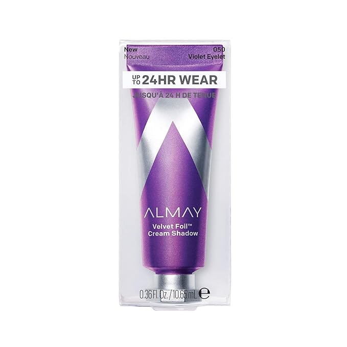 Almay Velvet Foil Cream Shadow, Violet Eyelet, 0.36 fl. oz., metallic eyeshadow
