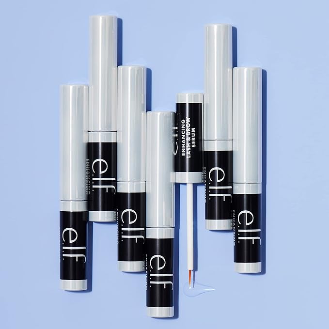 e.l.f. Enhancing Lash & Brow Serum, Promotes Longer-Looking Lashes & Brows, Nourishing & Conditioning Formula, Clear, 0.12 Fl Oz (3.5mL)