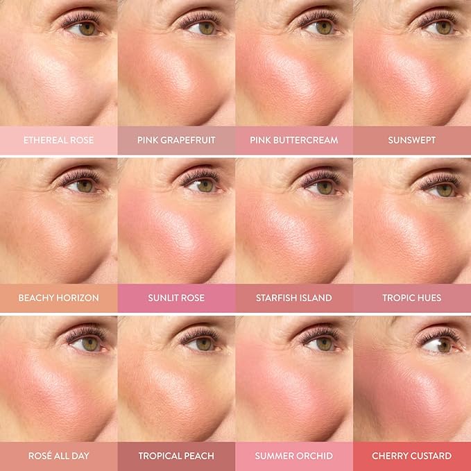 LAURA GELLER NEW YORK Baked Blush-n-Brighten for Mature Skin - 08 Summer Orchid - Powder Blush Won't Settle into Fine Lines - Buildable Natural Finish – Longlasting Formula - Made in Italy