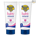 Banana Boat 100% Mineral Baby Sunscreen Lotion SPF 50 Twin Pack | SPF 50 Sunscreen for Babies, Baby Sunblock Lotion, Oxybenzone Free, 6oz each