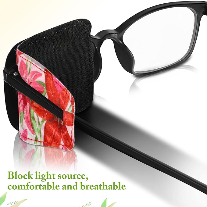 Sosation 10 Pcs Eye Patches for Adult Left Right Eye, Eyepatch for Glasses, Mixed Styles