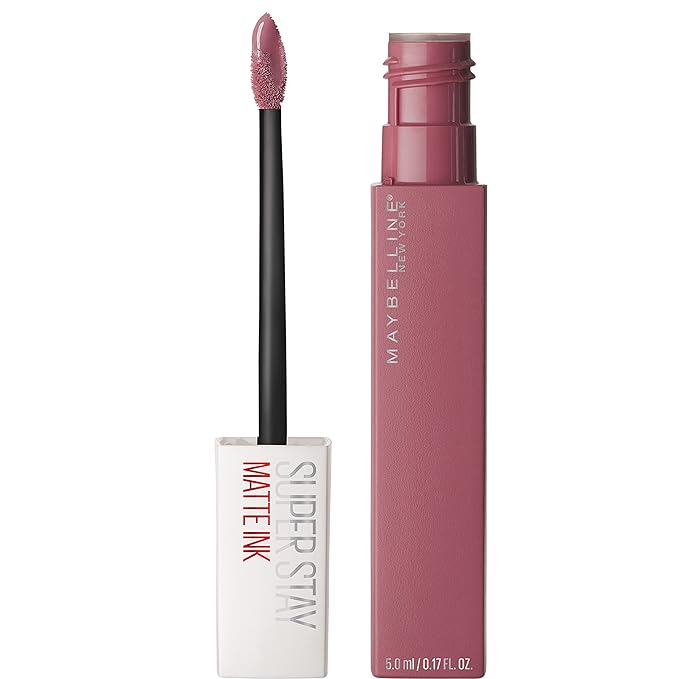 MAYBELLINE Super Stay Matte Ink Liquid Lipstick Makeup Bundle with Shades Lover and Revolutionary, Long Lasting High Impact Color, Up to 16H Wear, 1 Count Each