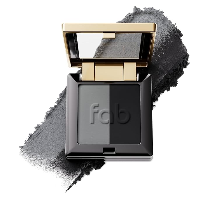 Lux Eyebrow Kit Refill Powder - Soft and Natural Eyebrow Definition for Slate/Black Brows On-The-Go