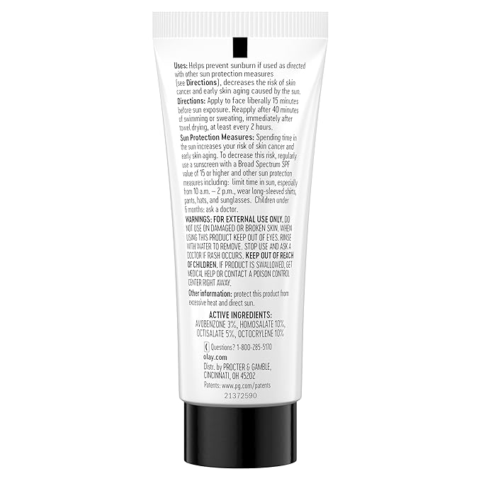 Olay Invisible Facial Primer + Sunscreen SPF 35, Aloe, Vitamin C & E Enriched, Lightweight, Water & Sweat Resistant & 100% Invisible, 2 fl oz