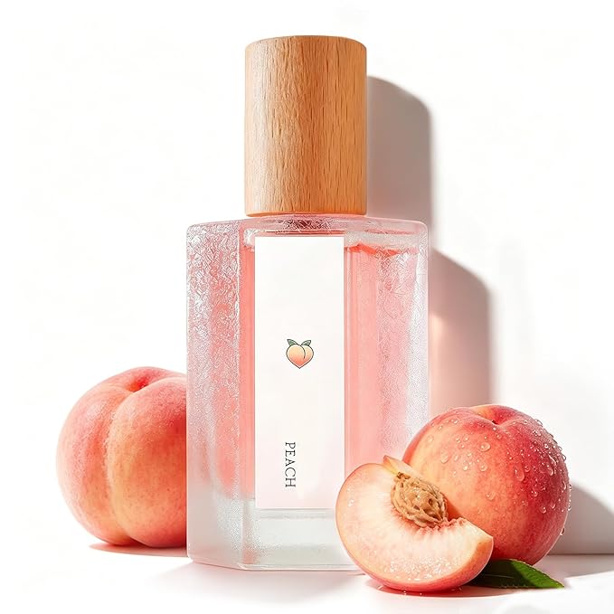 Peach Perfume - Pink Peach Perfumes for Women, Enhanced Fresh Peach Scents, Sweet Long-Lasting Fragrances Mist Spray for Hair & Body (1PC)