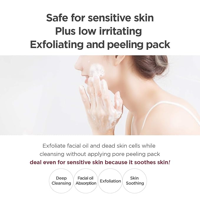 MANYO Deep Pore Cleansing Soda Foam, Pore Cleaner, Facial Cleanser with Green Tea, Exfoliating Papaya Enzymes, Gentle, Hydrating Face Wash, Korean Skin Care, 5.0 fl oz (150ml)