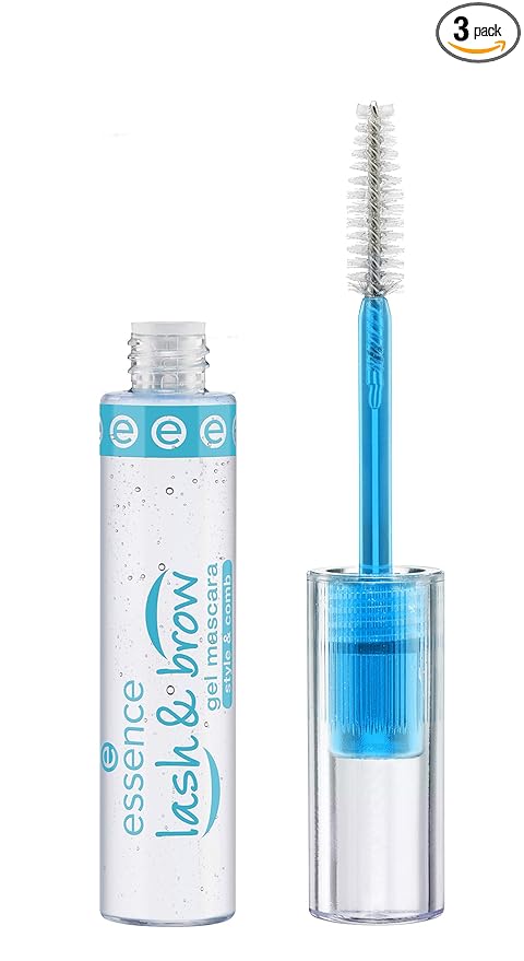 essence | 3-Pack Clear Lash Brow Gel Mascara | Tames and Sets Brows | Vegan | Cruelty Free