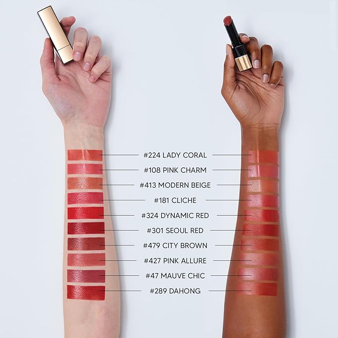 HERA Rouge Classy Lipstick #289 DAHONG | Luxurious Long-Lasting Color, Featherlight Comfort, Luminous and Velvety Finish, Seoul-Inspired Shades, Korean Lip Makeup, 0.12 oz. (3.5g)