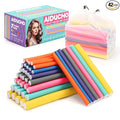 Heatless Hair Curlers 42PCS Flexible Hair Rollers 7" Soft Foam Hair Curlers No Heat Bendable Curling Rods for Short Medium Long Hair, 7 Colors & Sizes