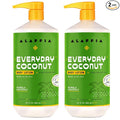 Alaffia Everyday Coconut Hydrating Body Lotion, Normal to Dry Skin, Moisturizing Oil is Support for Soft & Supple Skin, Purely Coconut, 2 Pack - 32 Fl Oz Ea