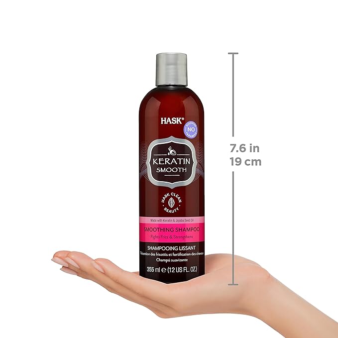 HASK Keratin Protein Smoothing Shampoo - 12 Fl Oz