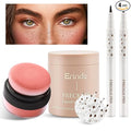 Erinde Natural Freckle Foundation Makeup Kit - Liquid Freckle Pen & Fake Freckles Stamp Air Cushion & Powder Cushion Blush, Long Lasting Waterproof Freckles Tattoo Marker for Natural Sunkissed Makeup