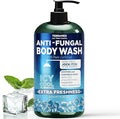Antifungal Body Wash | Antifungal Soap with 1% Tolnaftate | Medicated Jock Itch Treatment for Ringworm & Athlete’s Foot | Menthol Body Wash for Itch, Odor Relief & Cooling Effect | 16.9 Fl oz