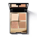 KYDA 4 Colors Brown Eyeshadow Palette, Matte Nude Beige Brown Eyeshadow, Shimmer Rose Golden Eye Shadow, Shimmer Pearl Eyes Palette, Ultra-fine Lightweight, High Pigment Eyes Glitter Makeup
