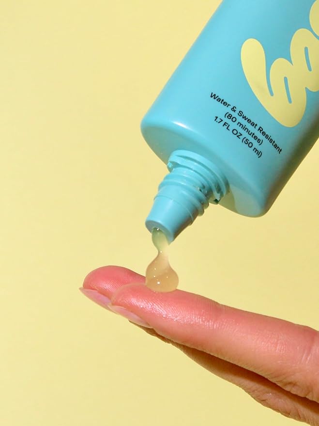 Bask SPF 40 Daily Invisible Gel Face Sunscreen - Broad Spectrum Protection, Fragrance Free, Makeup Primer, Hydrating, Clear, Lightweight & Non-Greasy, Dermatologist Recommended, 1.7 fl oz