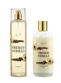 Home Spa Gift 10oz Deep Moisturizing Fragrance Body Lotion & 8 oz. Fine Fragrance Body Mist Set Luxury Self-Care Combo for Women and Girls (French Vanilla) – Mother's Day Gift for Mom