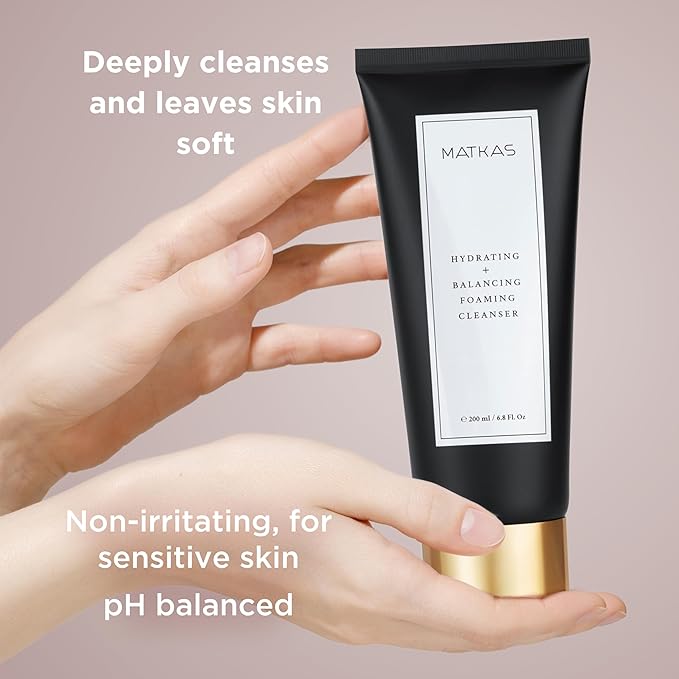 MATKAS Korean Facial Cleanser + Cocoa Seed 6.8 fl. oz. - Mask to Foam Cleanser, pH Balanced Gentle Hydrating Korean Skin Care Foaming Face Wash for Dry Skin, Makeup Remover Face Wash for Oily Skin