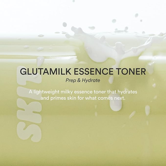 skit GlutaMilk Essence Toner (5.07 fl.oz / 150ml) - Milky Hydrating Toner with Glutathione, PDRN & Panthenol | Brightening, Glow-Boosting & Texture Refinement | Clinically Tested