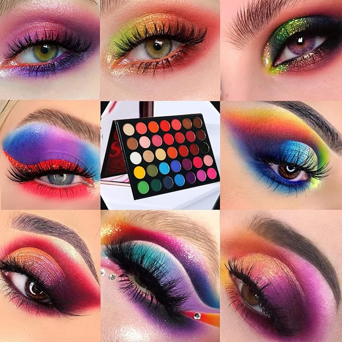 Color Studio Eyeshadow Palette, Highly Pigmented 35 Shades Matte and Shimmers Makeup Palette, Waterproof Blendable Eye Shadow, Cruelty- Free Makeup Pallet