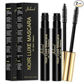 Essence Mascara Volume and Length – Volumizing & Lengthening Mascara for Full, Lush Lashes, Curl & Lift, Waterproof, Smudge-Resistant, Clump-Free Blackest Black, Long-Lasting Beauty Makeup, 2 Pack