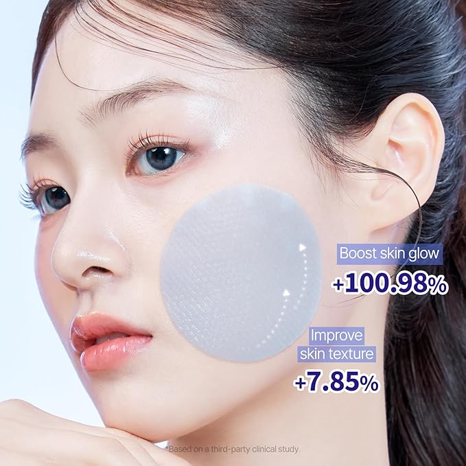 PONGDANG Dewy Glow Azulene Gel Toner Pad | Cooling Calm | Korean Gel Toner Pads with Guai Azulen, Chamomile | Soothing, Radiance & Uneven Skin Tone | Korean Skin Care