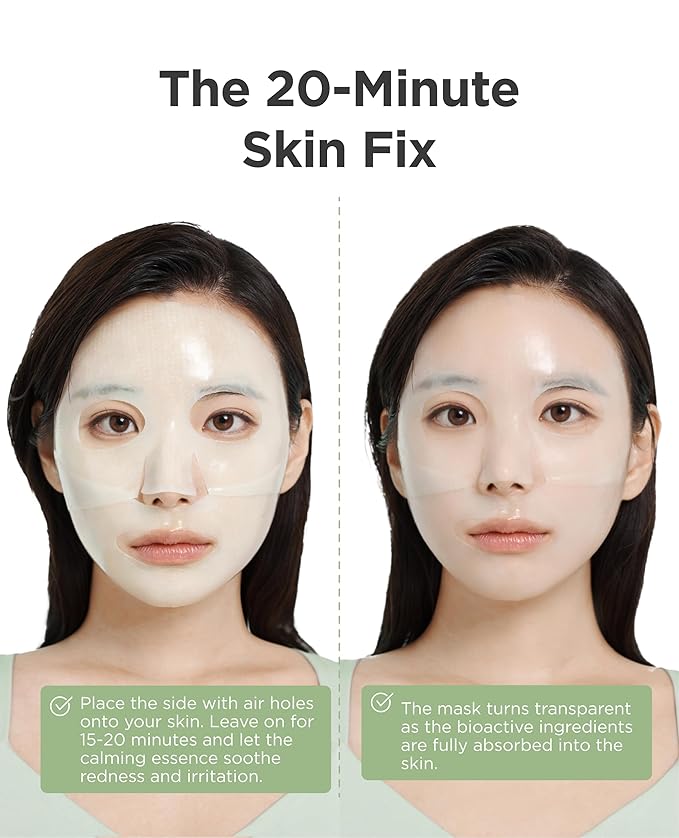 AROCELL Cica Hydrogel PDRN Mask 7 Facial Sheet with Panthenol & Centella Asiatica, Cooling Hydrogel Face Mask for Soothing Calming Hydrating Moisturizing Sensitive Skin Korean Skincare, 25gx7ea