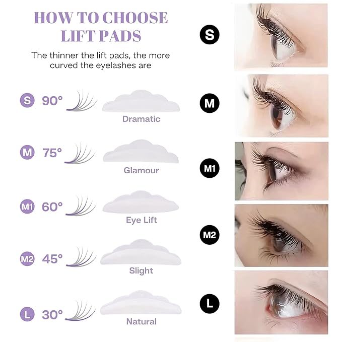 CALAILIS Lash Lift Kit, 2025 Updated Eyelash Lift Kit, Semi-Permanent Eyelash Curling Eyelash Perm Kit Suitable for Salon and DIY at Home Use Lash Perm Kit for Beginner and Professional