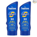 Coppertone Sport Sunscreen Lotion SPF 30, Sweat, Heat and Water Resistant Sunblock, Lightweight, Oxybenzone Free, Sunscreen Twin Pack, 7 Fl Oz Bottle, Pack of 2