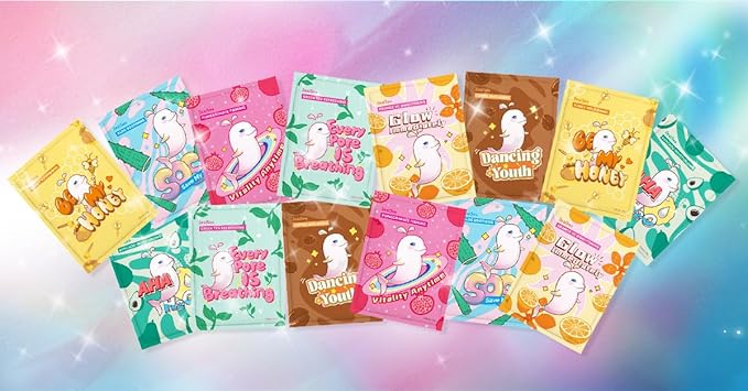 ZealSea Face Masks Skincare for Women, Variety Bulk Facial Sheet Mask Set for Deep Hydrating & Glow, Daily Self-Care Gift & Family Moment for Teens Girls Birthday Party,Safe for all Skin types 14 Pack
