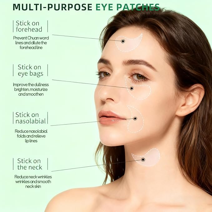 Lingyun 60 Pcs Avocado Under Eye Patches for Tired Eyes – Nourishing Eye Treatment Masks, Moisturizing for Dark Circles, Puffiness, Fine Lines & Dry Skin