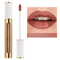 MAKI YIKA Metallic Lipsticks Long Lasting Brown Lipstick for Mother Women Glitter Lipstick No Smudge Transferproof iquid Lip Gloss (BR09 Celebration)