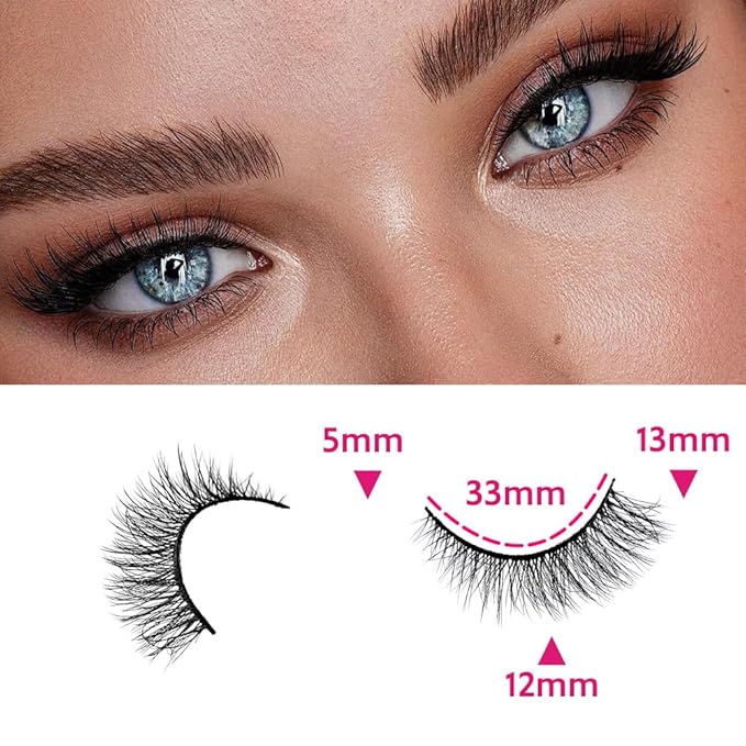 Azenlo False Eyelashes 48 Pairs Faux Mink Lashes 14mm Wispy Lashes 3D Fluffy Cat Eye Lashes Pack Bulk Wholesale Strip Lashes(style 48-019)