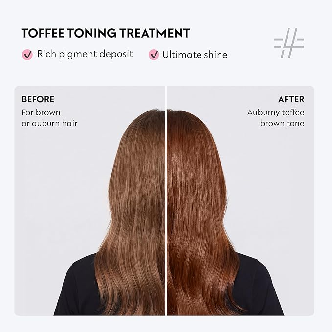 FOUR REASONS Color Mask, Toffee (27 Colors) – Hair Gloss & Color Depositing Conditioner – Semi Permanent Hair Toner for Color-Treated Hair Color For Women – Vegan & Cruelty-Free – 6.76 fl oz