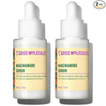 Good Molecules Niacinamide Serum Pack 2 – 30 ml Each (Total 60 ml) | 10% Niacinamide Serum to Target Blemishes, Uneven Skin Tone & Enlarged Pores
