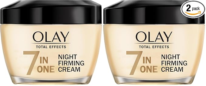 Olay Total Effects Night Firming Cream Face Moisturizer,1.7 oz,(Pack of 2)