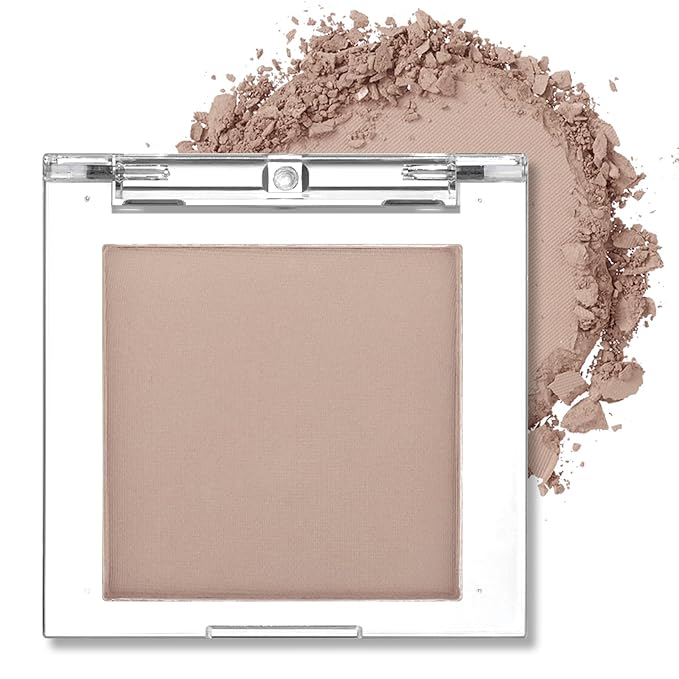 Erinde Single Beige Gray Matte Eyeshadow Palette, Natural Eye Shadow Makeup for Older Women, Neutral Nudes High Pigment Mini Monochrome Eyeshadow Sombra Para Ojos, Vegan & Cruelty-Free, C02 Dove Grey