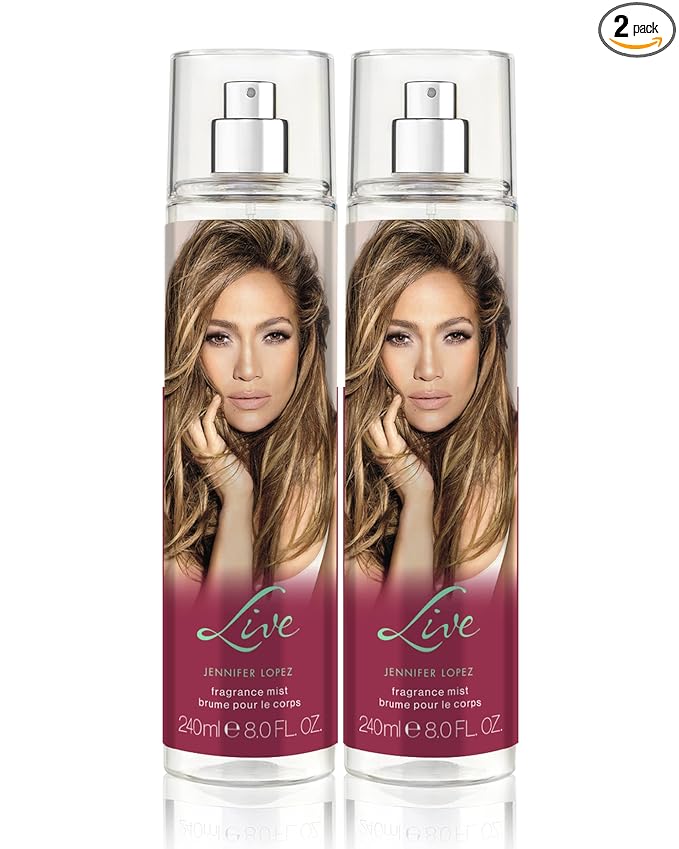 Jennifer Lopez Live Body Mist, 240ml (8fl oz) Duo Pack (2 Pack)