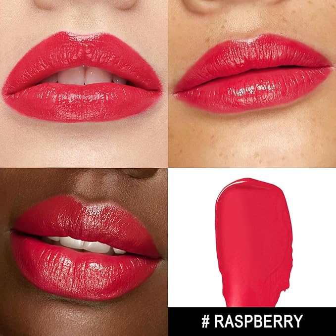 MAKI YIKA Moisture Red Lipstick for Women Hydrate Tinted Lip Balm for Mother's Day Dry Cracked Lips Sheer Lipstick Lip Tinted Glossy Finish,MA066 Raspberry
