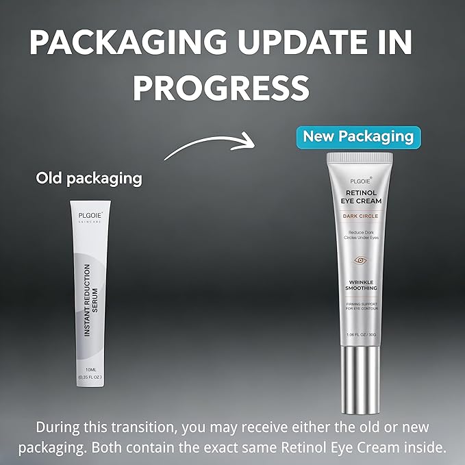 Retinol,Caffeine & Peptides Under Eye Serum, Fast Absorbing, Instant Firming,Correction for Puffy Eye Bags Fine Lines Dark Circles Wrinkles – Anti-Aging Wrinkle Remover