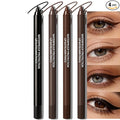 4Pcs Black Brown Eyeliner Pencil, Sharpenable Gel Eye Liner Waterproof Smudge proof Long Lasting, Matte Glitter Waterline Eyeliner Set for Women Smooth Cream Eye Shadow Brightener Pen Makeup