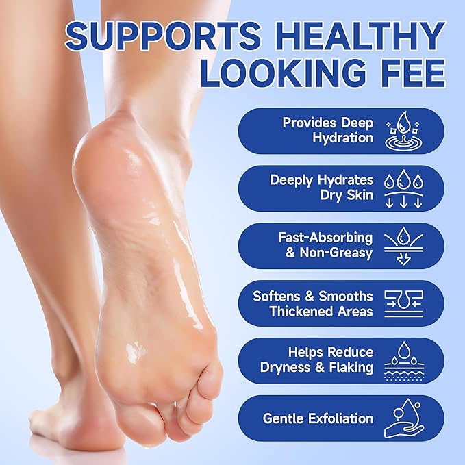 Urea Cream 60 Percent For Feet Maximum Strength - Intensive Repair Dry Cracked Skin, Urea Cream For Foot, Foot Cream For Dry Cracked Heels and Feet, 2 Pcs - 1.41 Oz