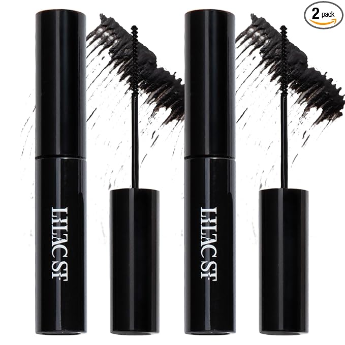 Lilac St - Eternal Bond Lash Glue (Black) - Lash Cluster Glue - Quick Dry Formula - Mini Mascara Wand Applicator - Strong & Flexible Hold - Waterproof - Cruelty Free, Vegan - Pack of 2